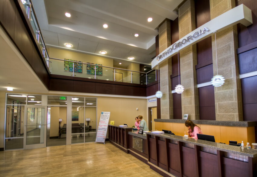 OrthoGeaorgia entrance lobby and check-in