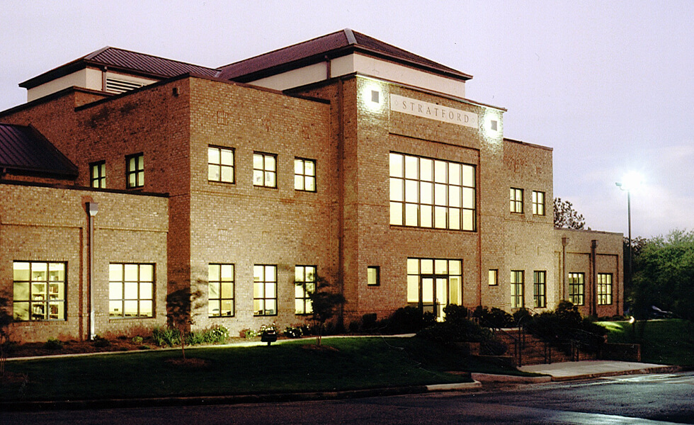 Stratford Academy Library front in Macon, GA