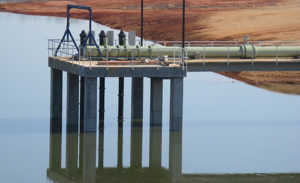 Thomaston Mills Water Intake Structure in Thomaston, GA