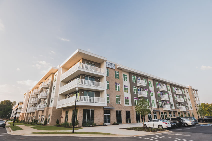 Zebulon Road Apartments Lofts at Zebulon Road parking lot